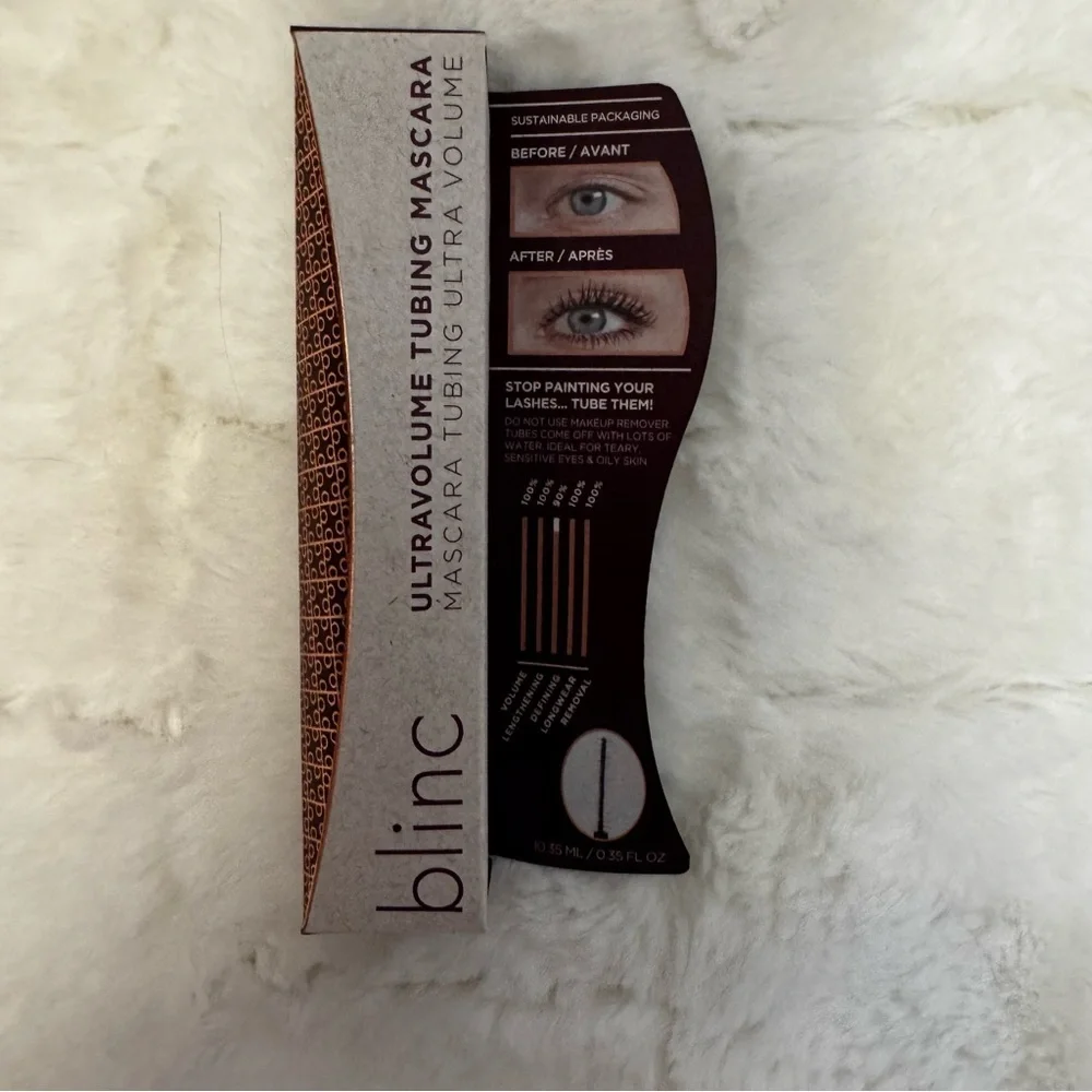blinc Ultravolume Tubing Mascara Black Smudge Proof Great for Sensitive Eyes NWT